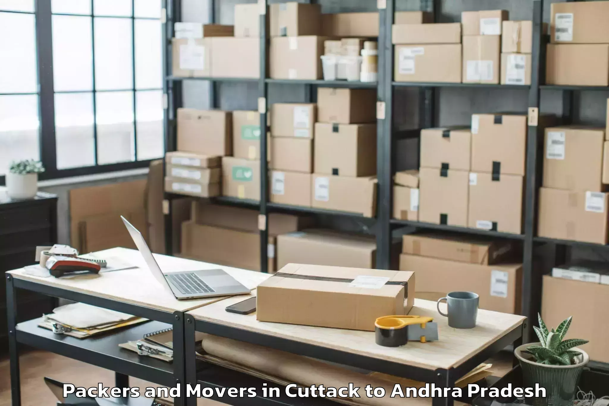 Book Cuttack to Kamavarapu Kota Packers And Movers